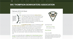 Desktop Screenshot of bigthompsonbowhunters.org