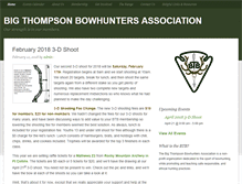 Tablet Screenshot of bigthompsonbowhunters.org